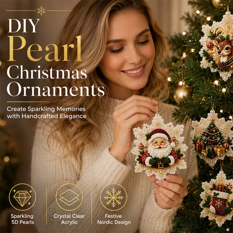 🎄49% OFF! 5D DIY Christmas Ornament – Sparkling Beads & Acrylic, 3D Glow, Easy to Make. Perfect for the Tree, Window & Gifts! ✨🎁