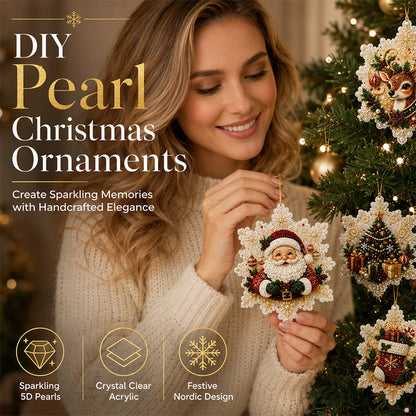🎄49% OFF! 5D DIY Christmas Ornament – Sparkling Beads & Acrylic, 3D Glow, Easy to Make. Perfect for the Tree, Window & Gifts! ✨🎁