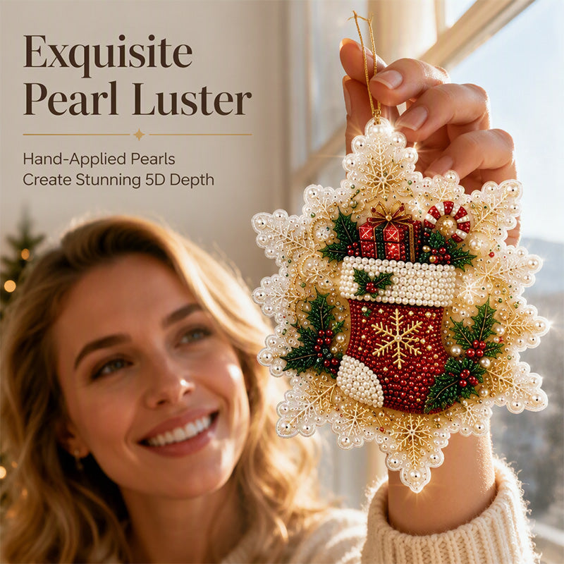 🎄49% OFF! 5D DIY Christmas Ornament – Sparkling Beads & Acrylic, 3D Glow, Easy to Make. Perfect for the Tree, Window & Gifts! ✨🎁