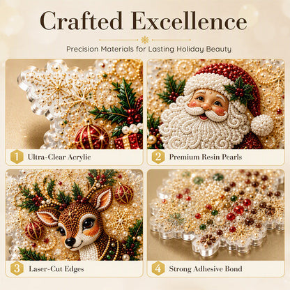 🎄49% OFF! 5D DIY Christmas Ornament – Sparkling Beads & Acrylic, 3D Glow, Easy to Make. Perfect for the Tree, Window & Gifts! ✨🎁