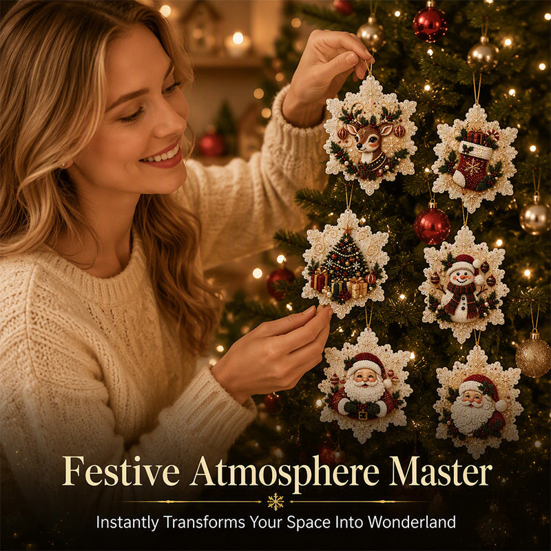 🎄49% OFF! 5D DIY Christmas Ornament – Sparkling Beads & Acrylic, 3D Glow, Easy to Make. Perfect for the Tree, Window & Gifts! ✨🎁