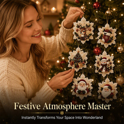 🎄49% OFF! 5D DIY Christmas Ornament – Sparkling Beads & Acrylic, 3D Glow, Easy to Make. Perfect for the Tree, Window & Gifts! ✨🎁