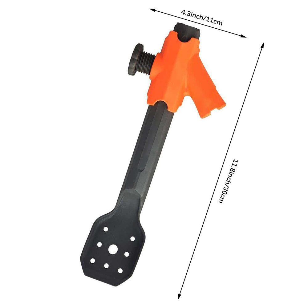 🍂 Adjustable Gutter Cleaning Clamp with Removable Scoop | Extension Pole Attachment