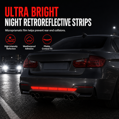 🔥Last Day 50% Off-🚗Reflective Car Sticker Strips for Trunk & Rear Bumper