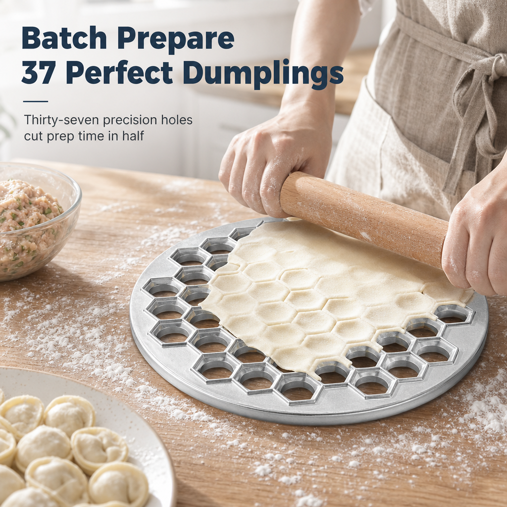 ⏳Limited-time 50% off⏰37-Hole Quick Dumpling Maker – Make 37 Dumplings at Once🥟