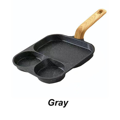 🍳 3-In-1 Split Non-Stick Frying Pan - Divided Breakfast Skillet for Eggs & Burgers 🥞