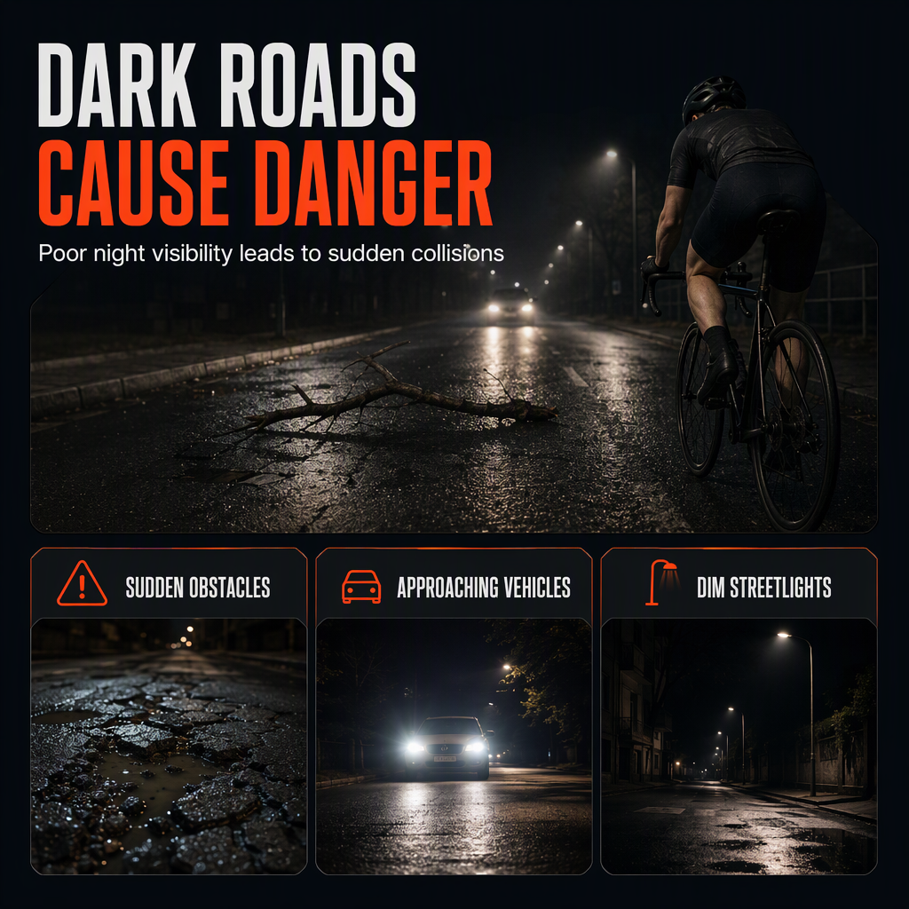 🚴💡Bright Bicycle Light Front Headlight and Rear Taillight for Mountain Bike Night Riding Safety Warning Cycling Accessories